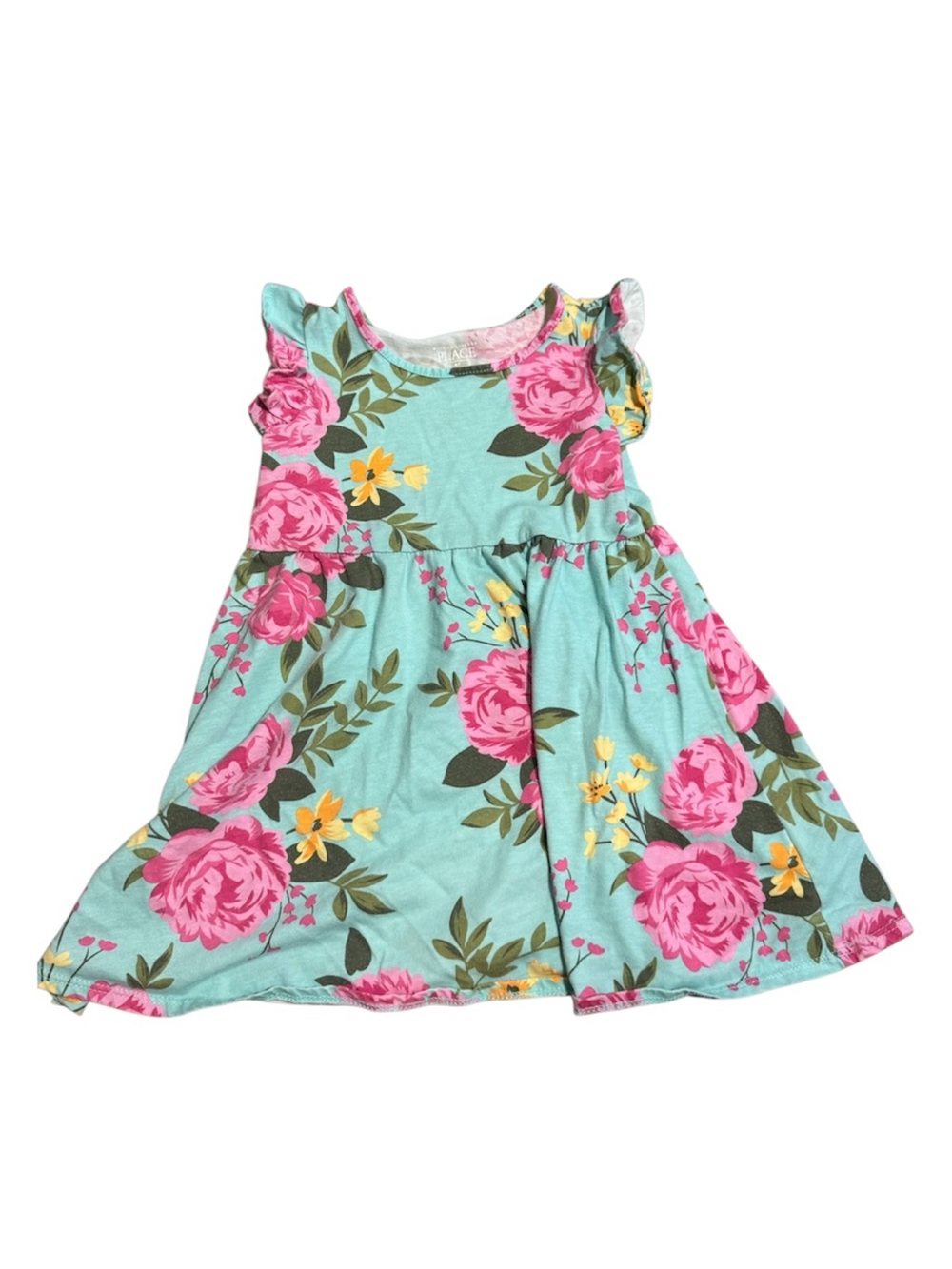 Girls Light Blue Floral Dress by Carters 4T